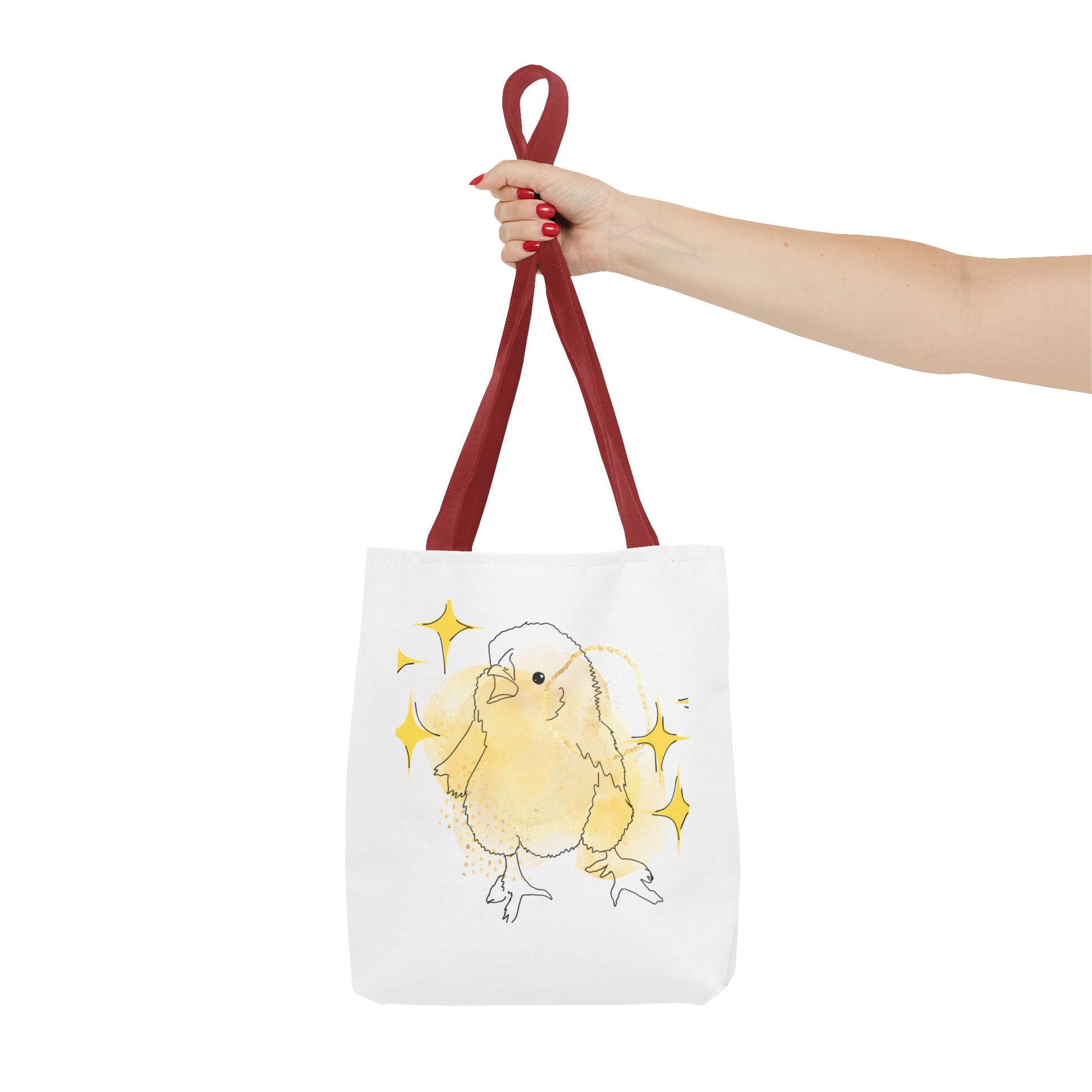 Faverolle Chick With Stars Tote Bag (AOP)