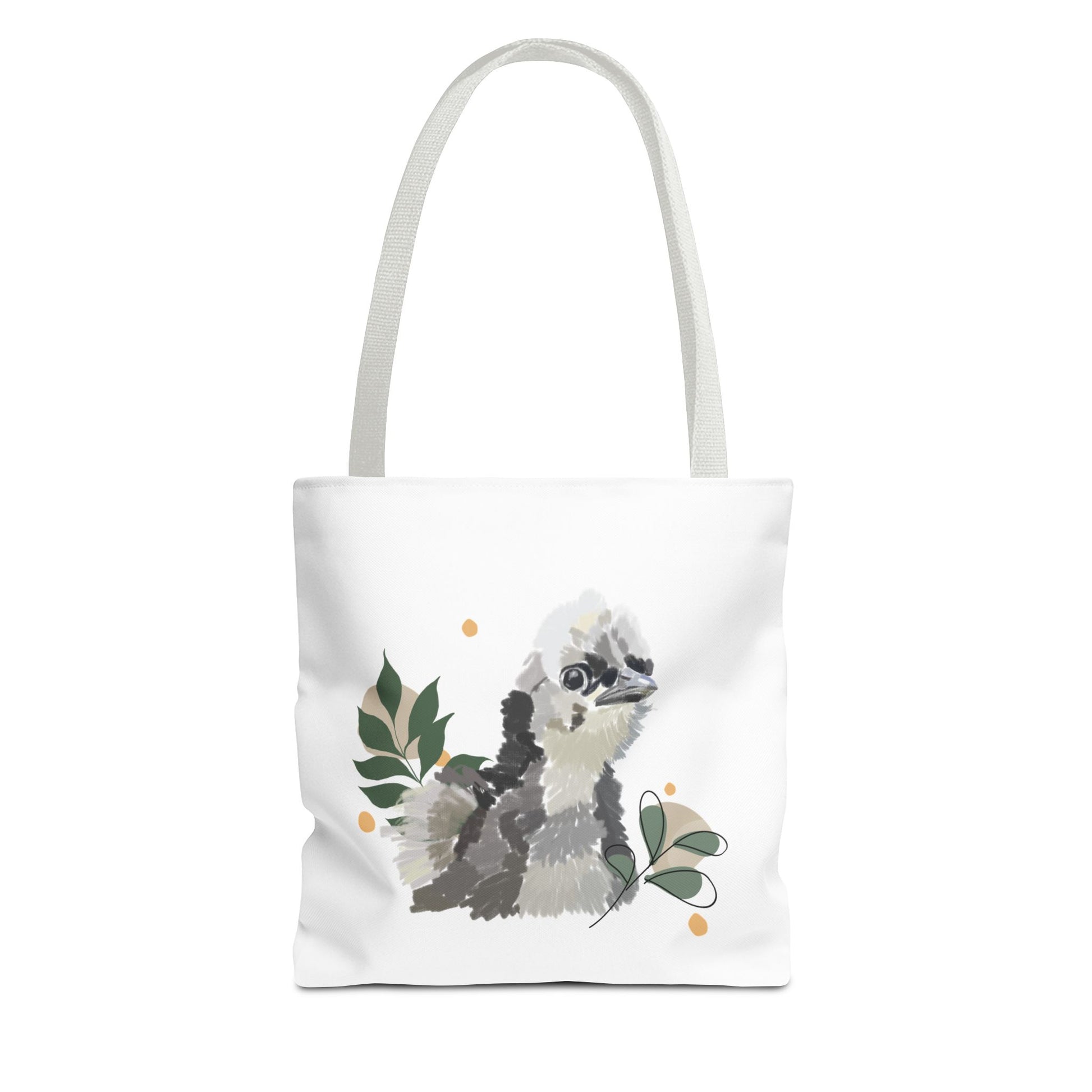 Wild Fluff Hatchling - Tote Bag with Floral Accents