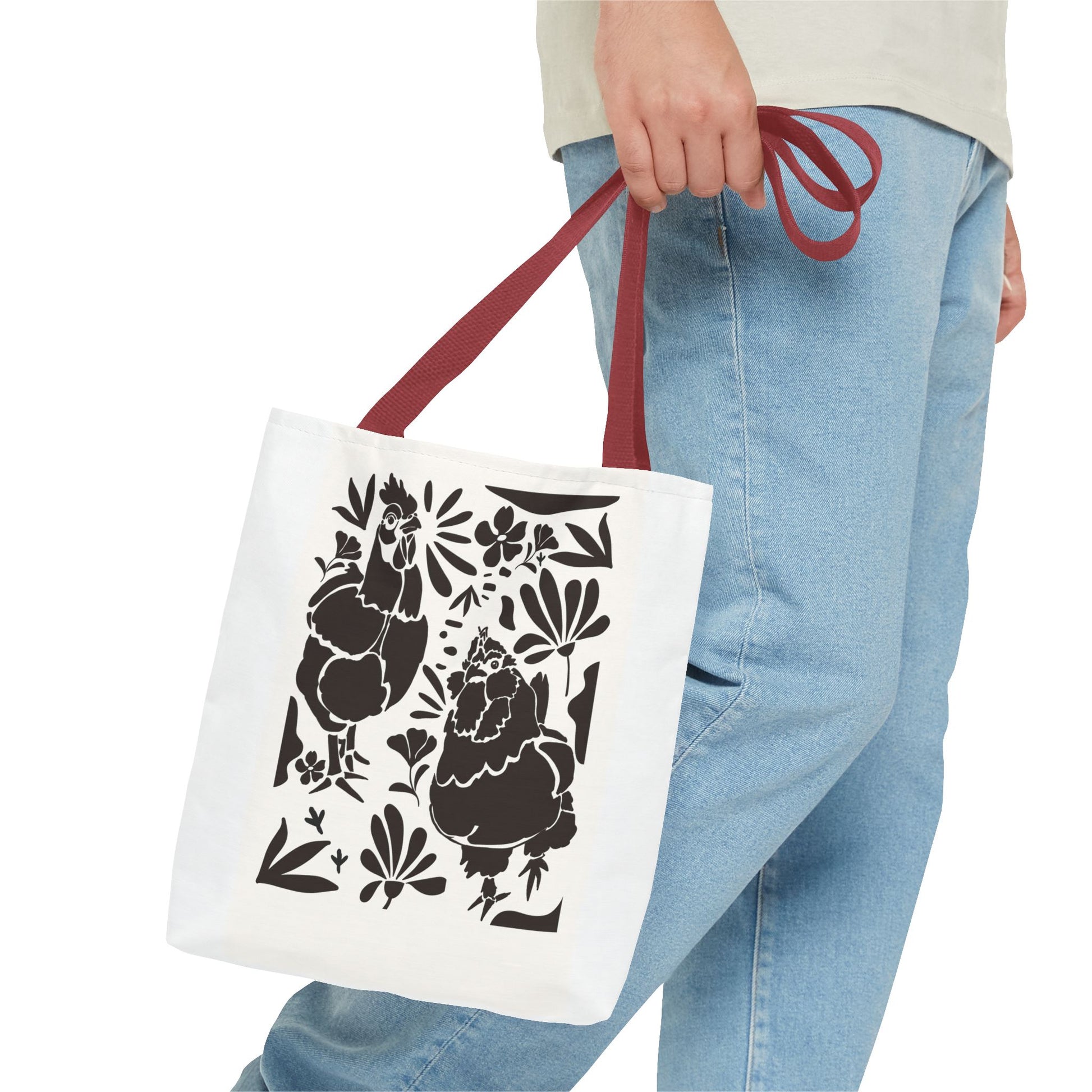 Floral Blob Chicken Print - Ideal for Farm Lovers & Eco-Friendly Shoppers