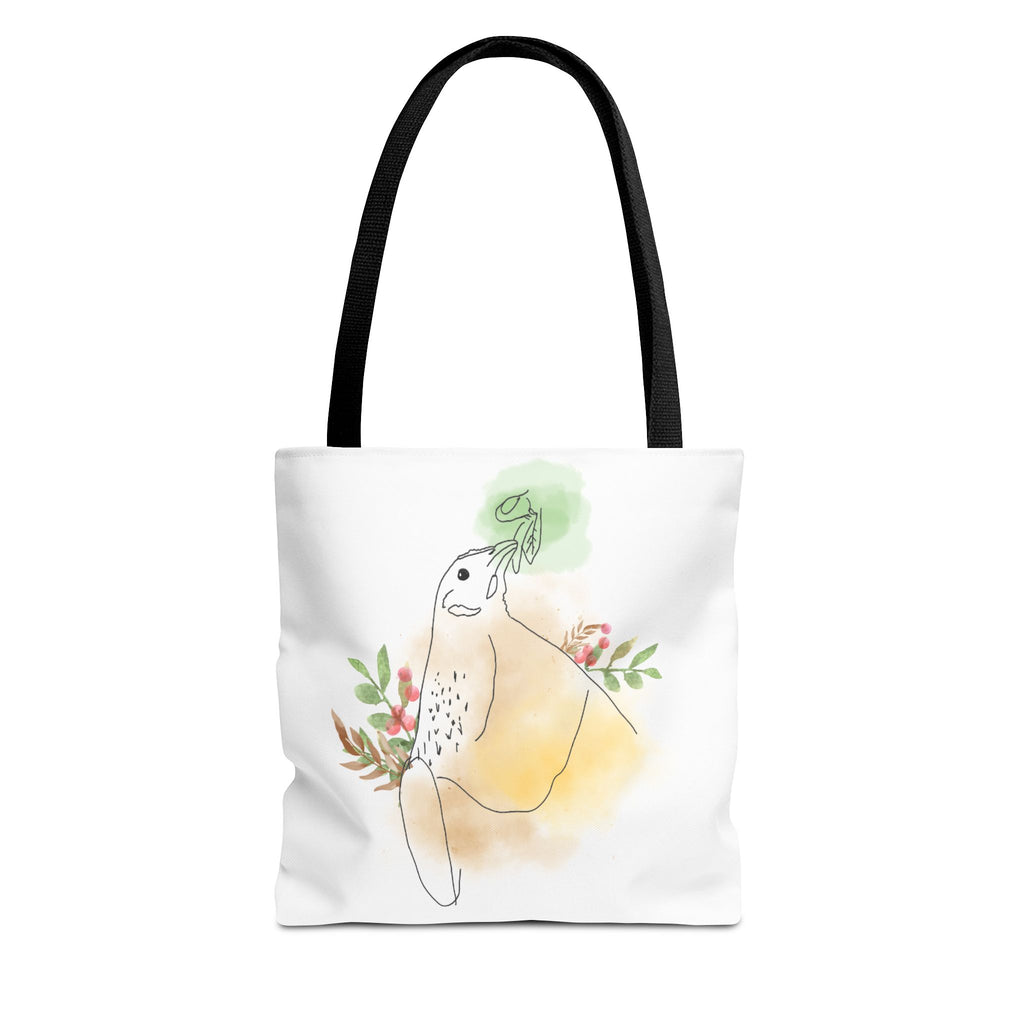Golden Hen With Red Berries Tote Bag (AOP)