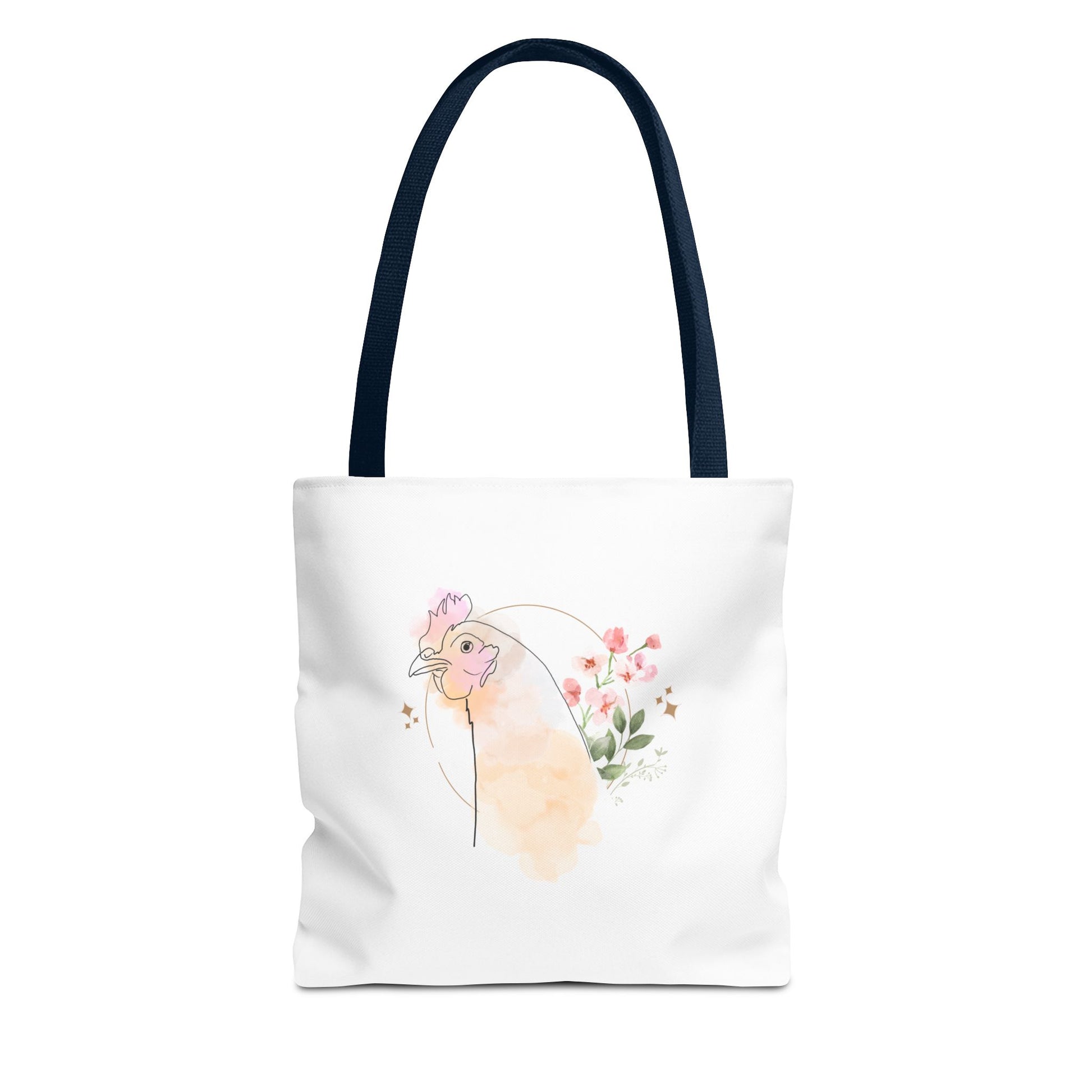 Chicken Flower Tote Bag