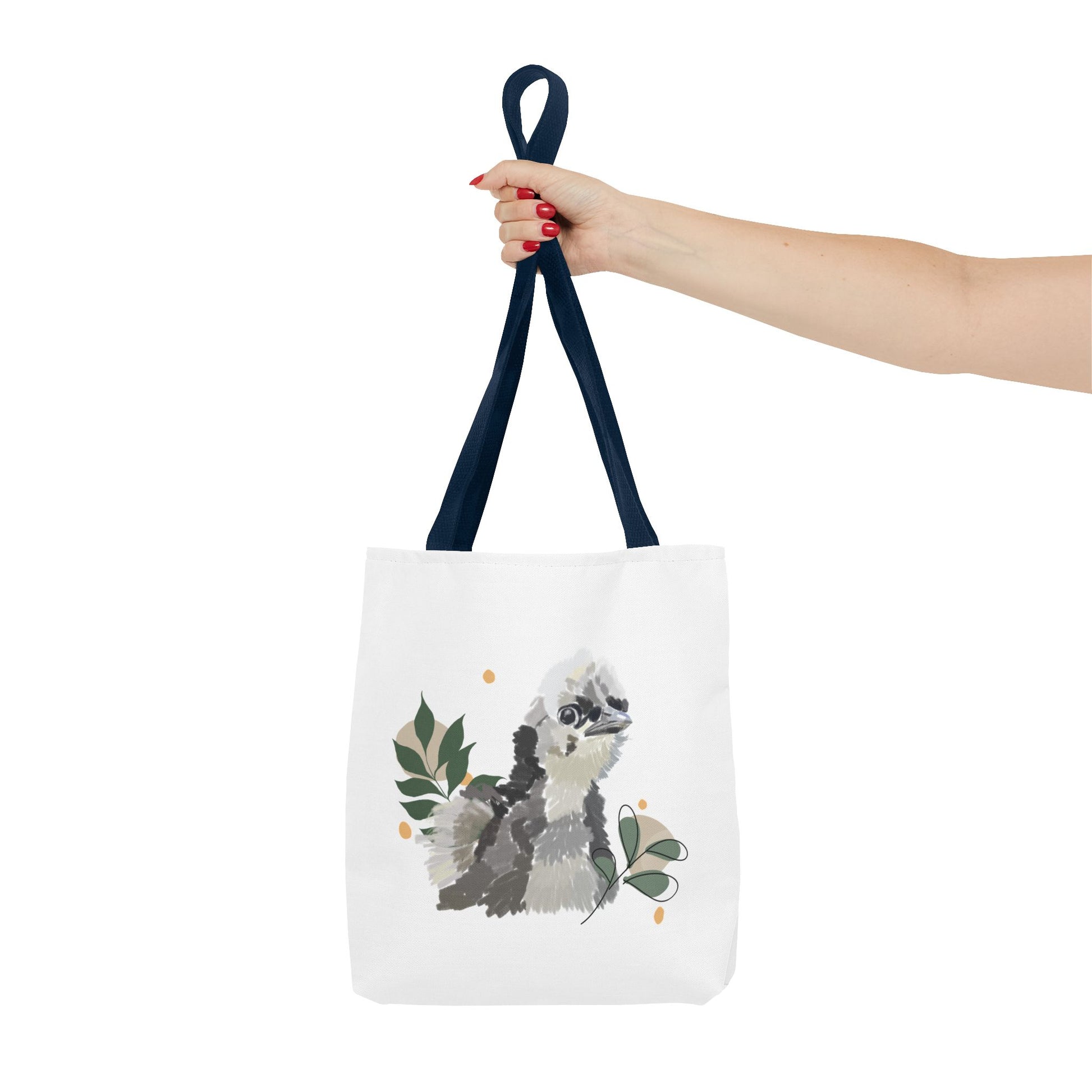 Wild Fluff Hatchling - Tote Bag with Floral Accents