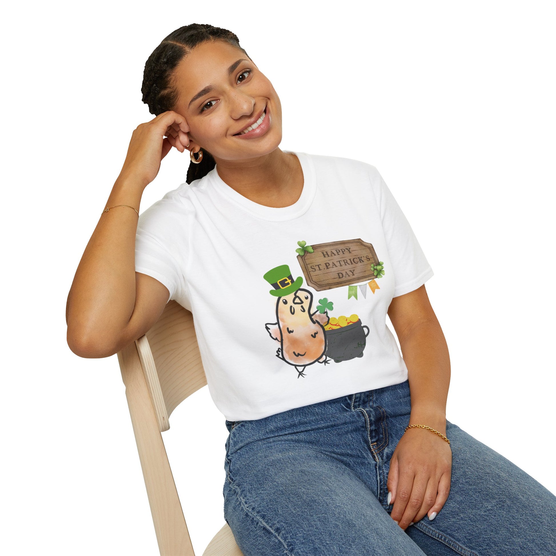 Pot o' Cluck St. Patrick's Day Unisex T-Shirt - Happy Celebration Design