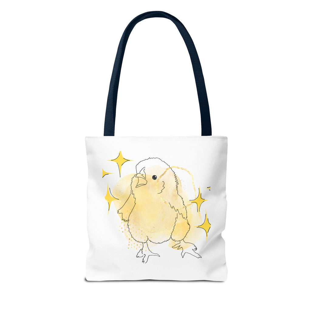 Faverolle Chick With Stars Tote Bag (AOP)
