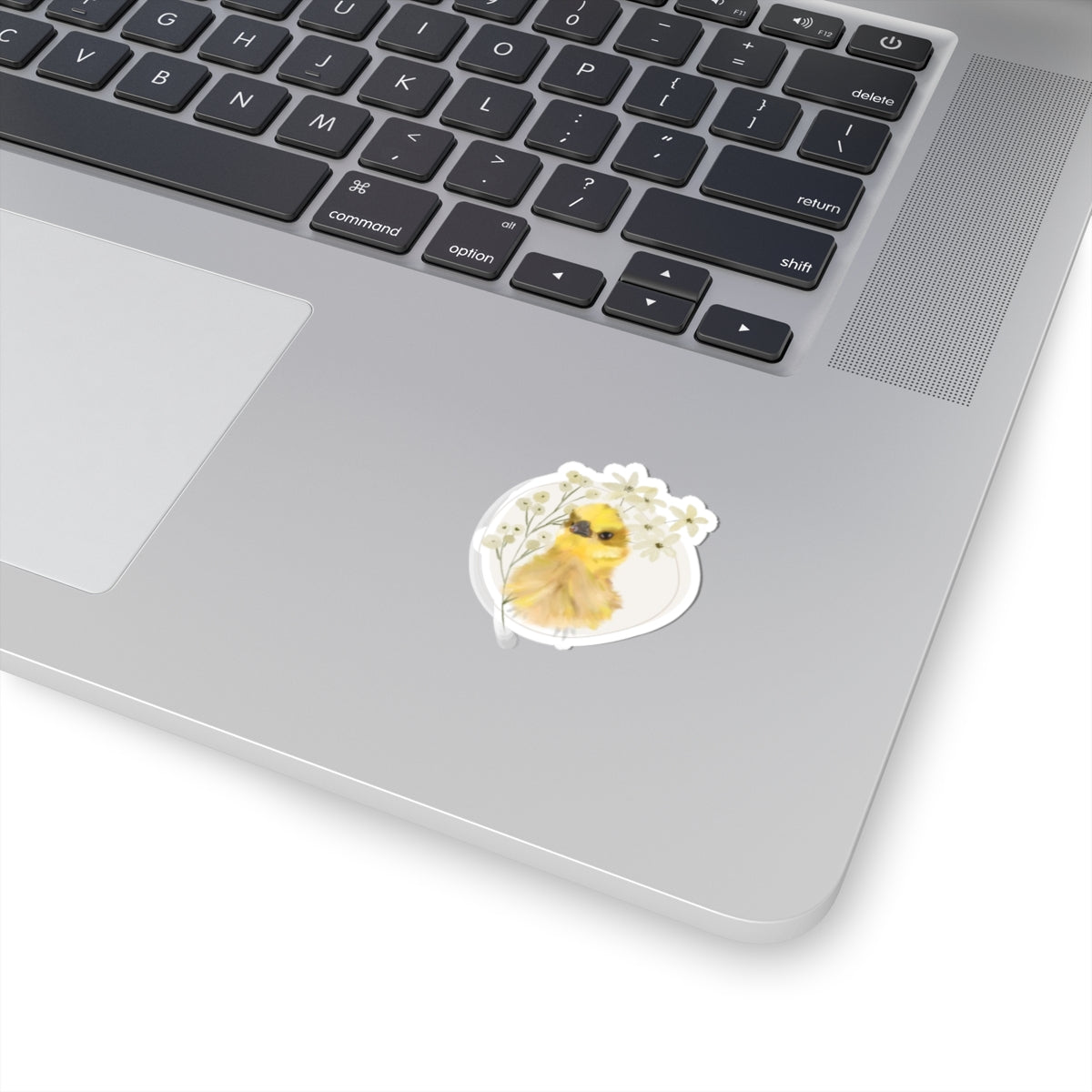Whimsical Yellow Chick Kiss-Cut Stickers for Nature Lovers