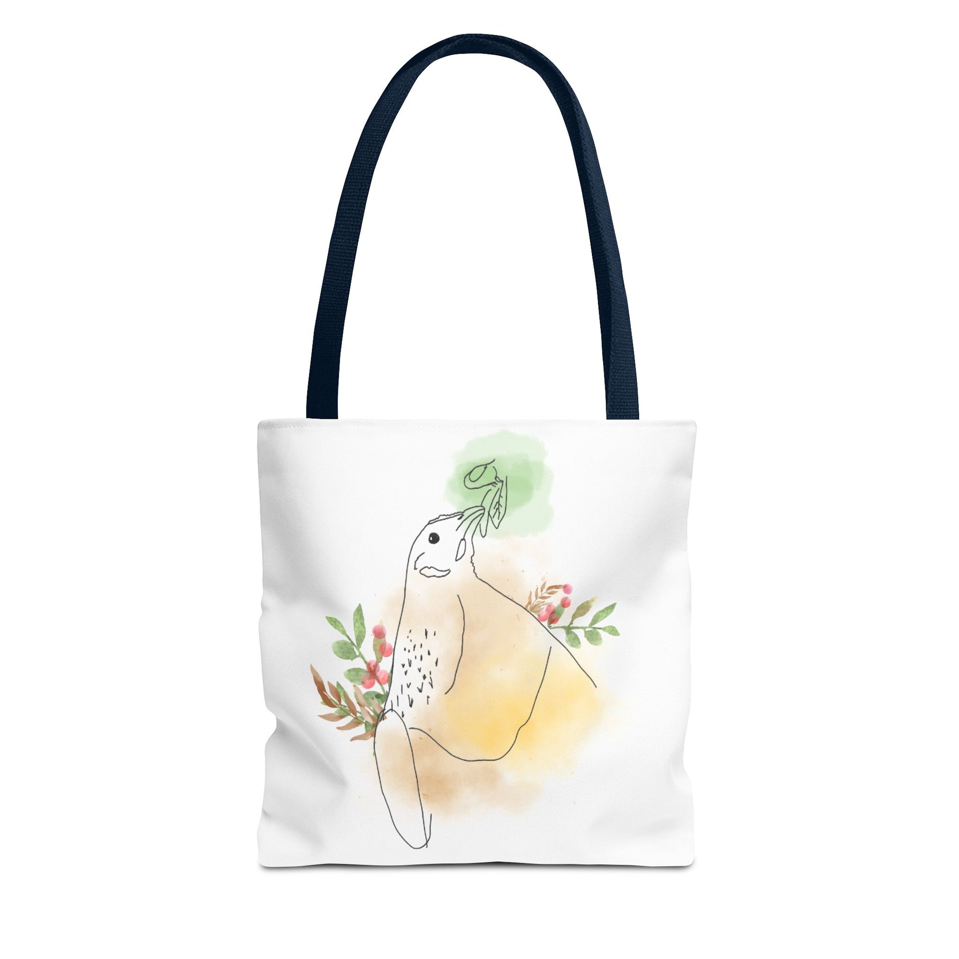 Golden Hen With Red Berries Tote Bag (AOP)