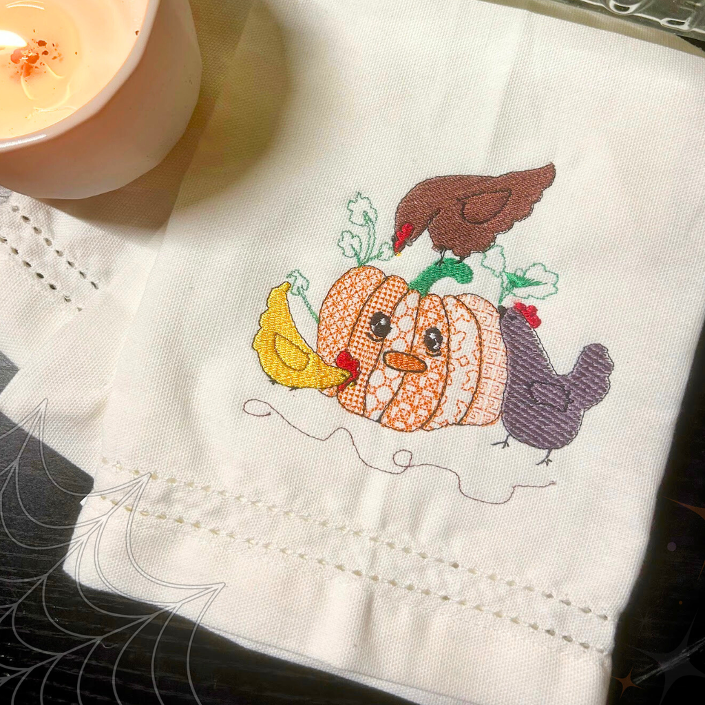 Halloween Chicken Hand Towel