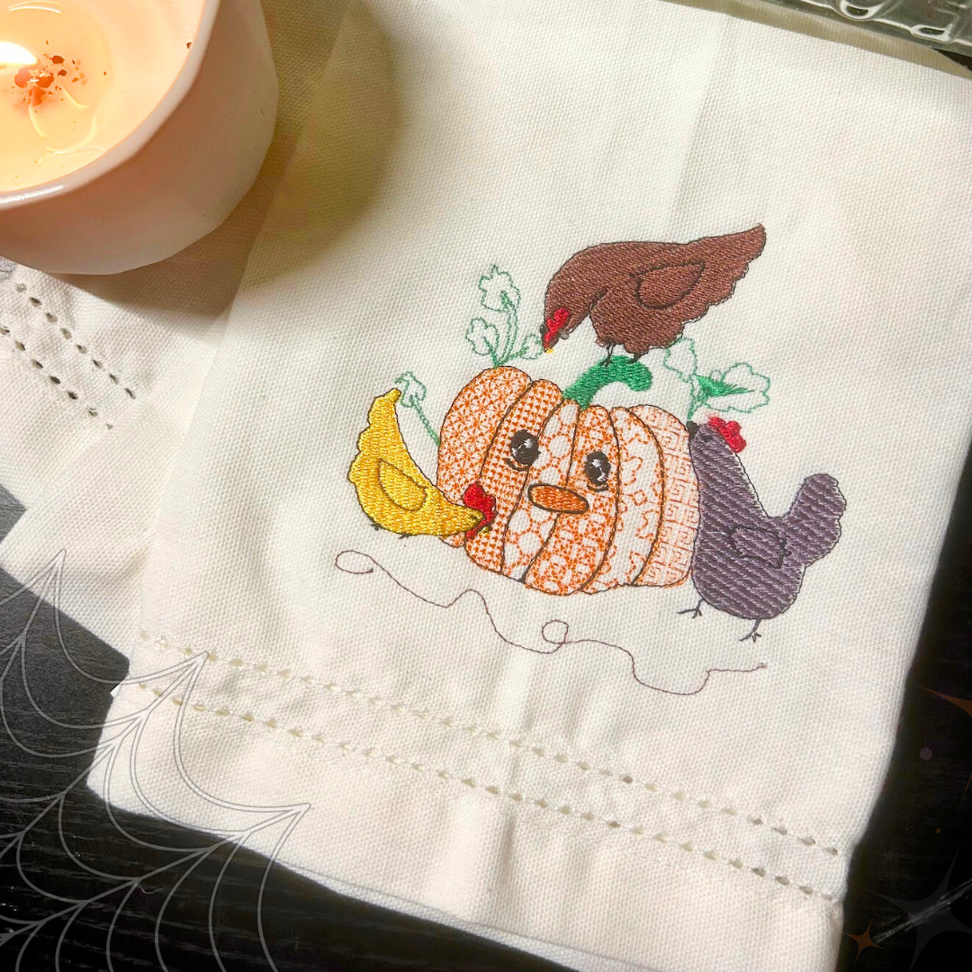 Halloween Chicken Hand Towel